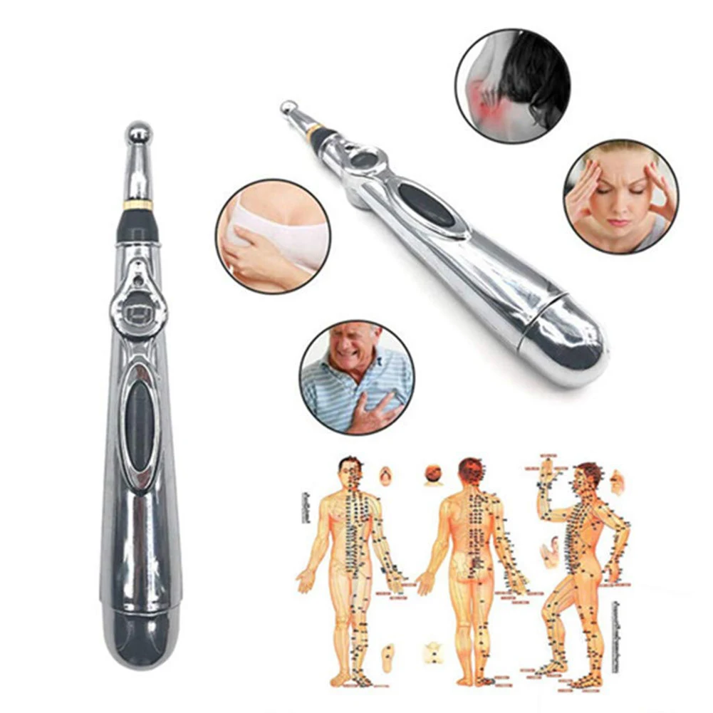 Electric Acupuncture Point face body Massage Pen Pain Relief Laser Therapy Meridian Energy Pen Body Head Back Neck Leg massager
