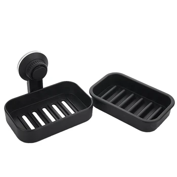 

Shower Soap Dish Suction Cup, Powerful Vacuum Suction Cup Soap Holder Kitchen Counter Sink Tub Bar Soap Sponge Holder
