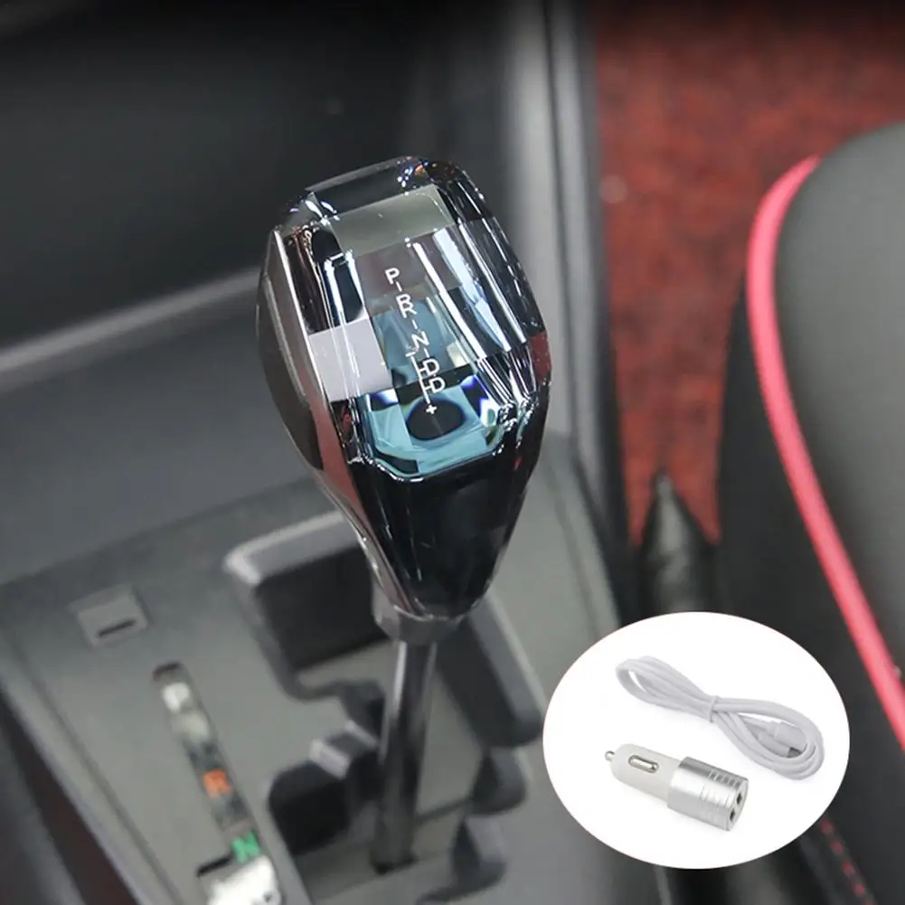 Universal Crystal Handle Gear Shift Knob Auto Lever Stick Head Acrylic Material For Toyota Car Driving Interior Accessory | Автомобили и