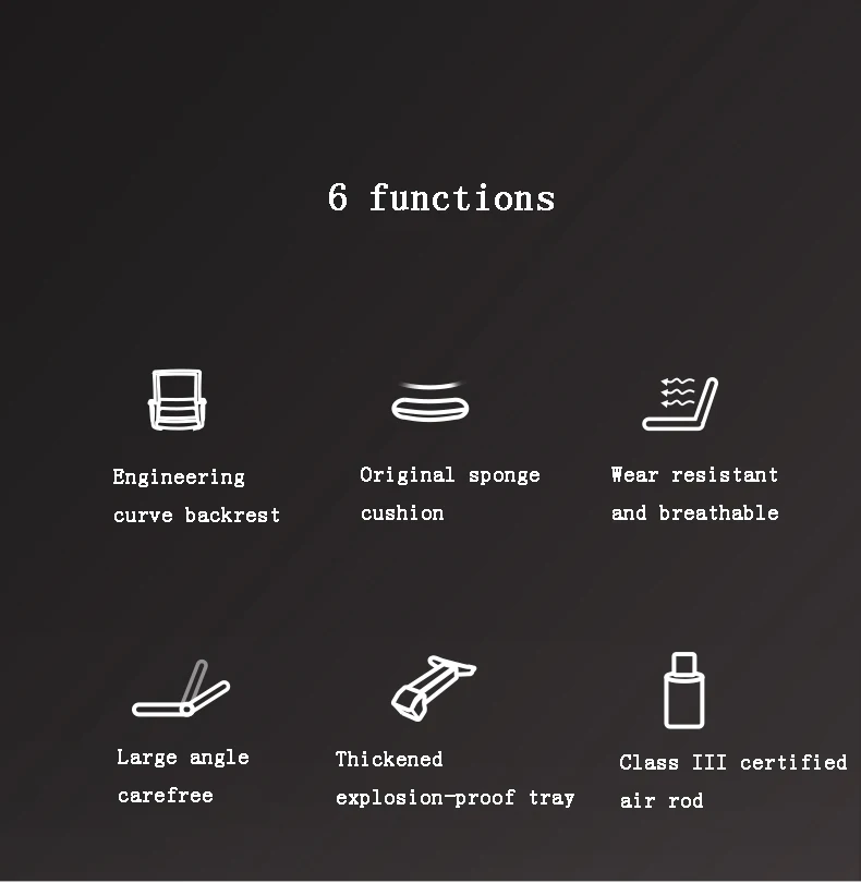 Description Picture 3 of itemOffice Computer Chair Household Staff Meeting Rotary Lifting Stool Simple And Comfortable Mesh Armchairs Gaming Chairs Furniture