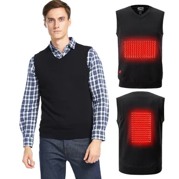 

Men Outdoor USB Infrared Heating Vest Jacket Winter Flexible Electric Thermal Clothing Waistcoat For Sports Hiking SA-8