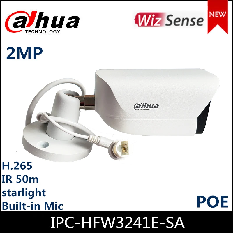 IP камера видеонаблюдения Dahua 2 МП встроенный микрофон 50 м|Камеры видеонаблюдения|