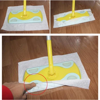 

100pcs Disposable Electrostatic Dust Removal Mop Paper Home Kitchen Furniture Bathroom Tiles Cleaning Cloth Accessories
