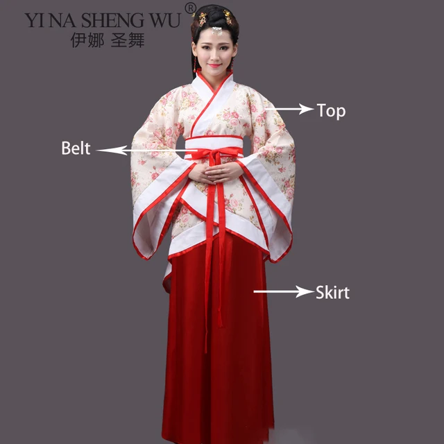 Mukola Asian Princess Costume Chinese Hanfu Style Three-Piece Dress Up Set Clothes Girls Birthday Party 