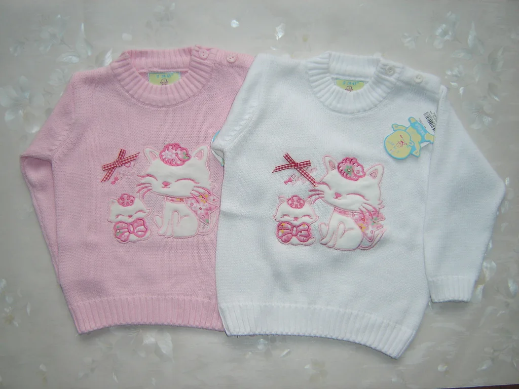 Осенне-зимний детский свитер в Корейском стиле детский пуловер из чистого хлопка с круглым вырезом и рисунком для маленьких мальчиков и девочек вязаный свитер