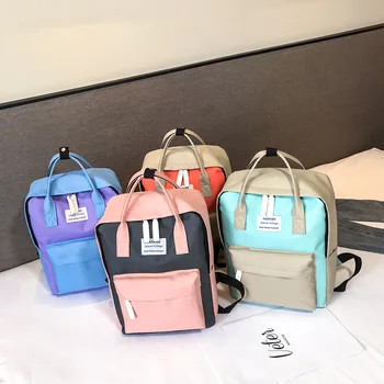 

Cute Backpack Women Canvas School Bag For Teenage Girls Campus Laptop Bagpack Feminina Travel Kawaii Backpack Preppy Style 2020