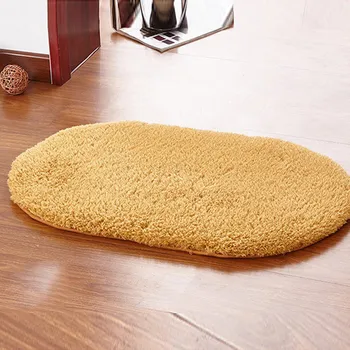 

40x60cm Fashion Carpet Oval Polyester Plush Anti-Slip Pad Soft Room Floor Sofa Mats For Bathroom Kitchen Living Room DTT