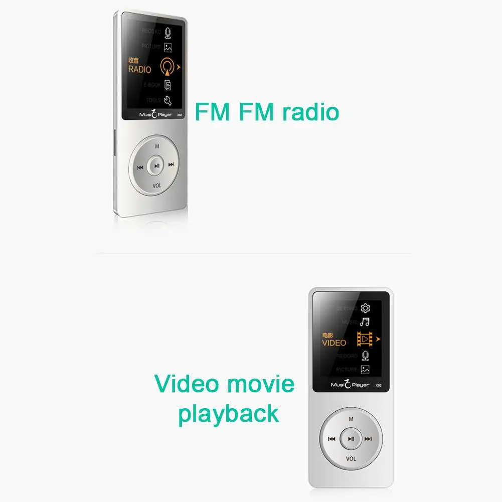 NEW Ultrathin Portable Speaker Lossless Music HiFi Mini Sport Audio Player Screen Bluetooth MP3 Devices TF Card FM Radio #W1
