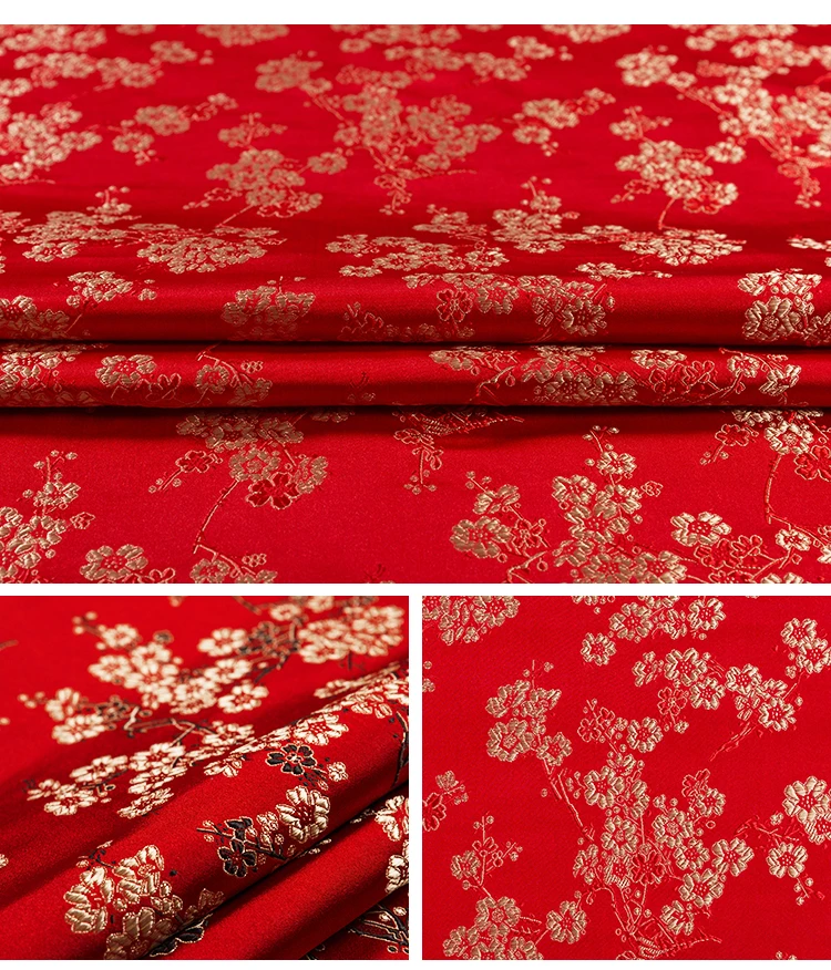 Description Picture 5 of itemPattern Garment Fabric Brocade Jacquard Fabrics DIY Designer Sewing Dress Bag Cushion Patchwork Clothes Material