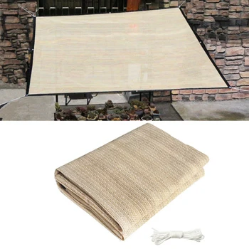

HDPE Breathable fabric Shade Cloth Taped Edge with Grommets UV-Resistant Sunblock Cloth for Garden Patio Balcony Flowers Plants