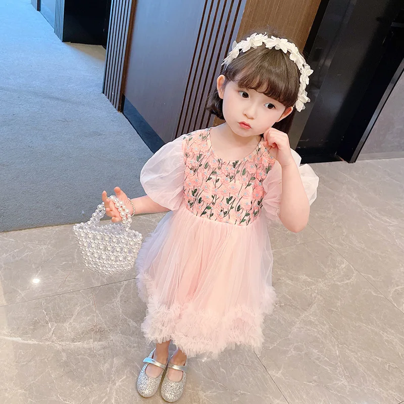 Kinder Mädchen Spitzenkleid Prinzessin Kleid Party Abendkleid Sommer Strandrock 