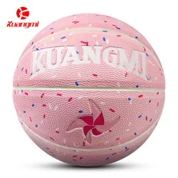 Anti-skid absorption Wear Basketball training Resistance pu Camp moisture fanatic logo and 5 Children's Pink Baby No. 5 Pink log