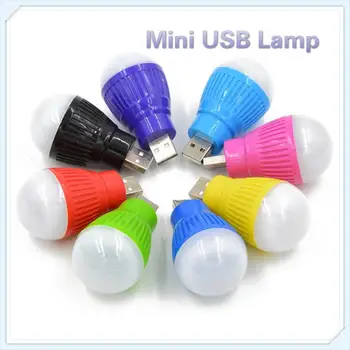

Portable USB LED Energy-saving Lamp Mini LED Night Lighting Ball Bulbs Notebook Mobile Power Emergency Light Bulbs Reading Lamp