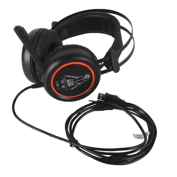 

Wired Gaming Headphones A6L USB 7.1 Stereo Surround Sound Over-Ear Game Headset Earphone with Microphone for Computer Gamer