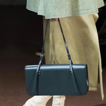 

Simple Vintage Small Square Bag 20 New Shoulder Crossbody Handbag PU Solid Color Fashion Women Bag A107