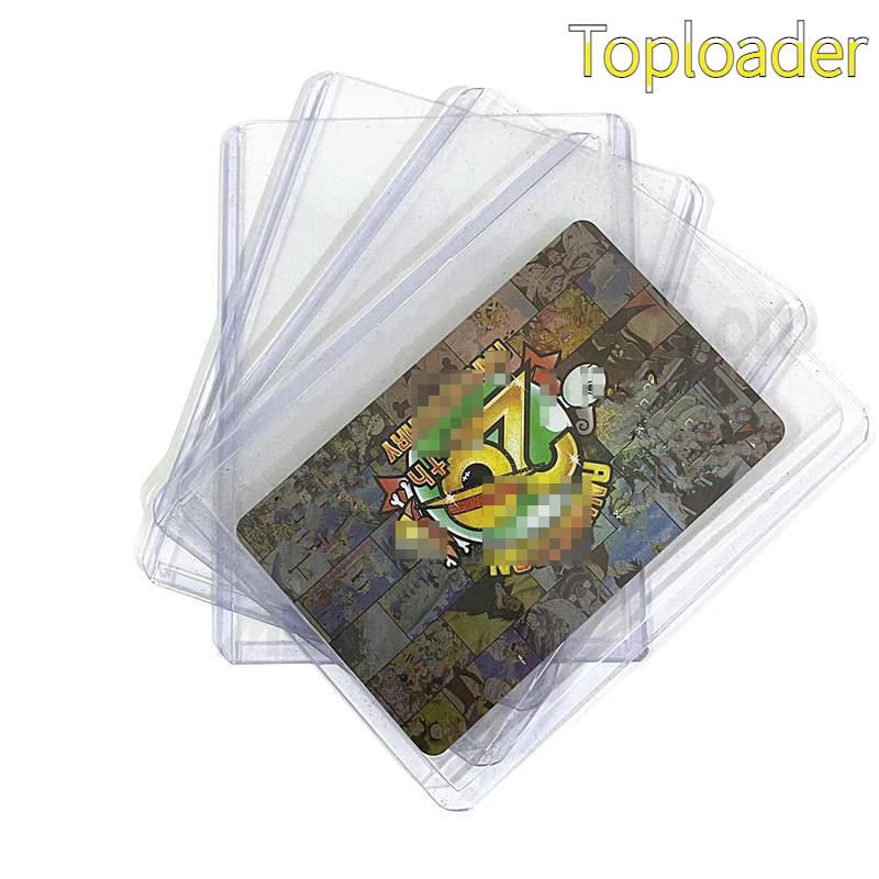 25 Pz 35Pt Toploader 3 "X4" Carte Da Gioco Da Tavolo Protector Gaming Trading Card Holder Case Basket Football Sport Card Sleeves