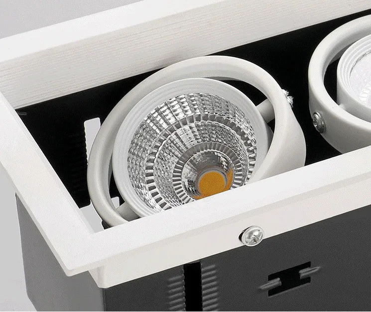 长方形筒灯_cob双头射灯嵌入式长方形格栅吊顶灯三头豆胆灯单头---阿里巴巴_02_06