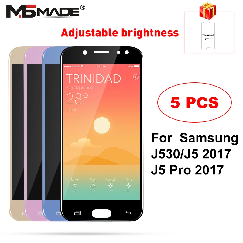 5 шт. J530FM дисплей для samsung Galaxy J5 J5 Pro lcd J530 J530F J530M SM-J530F J5 Pro Дисплей lcd сенсорный экран дигитайзер