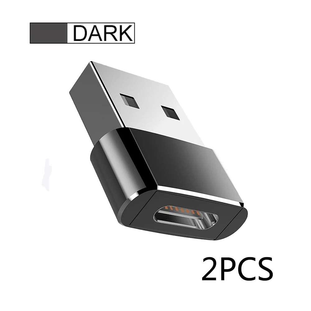 usb c 30w 2pcs USB C Adapter OTG Type C to USB Adapter Type-C OTG Adapter Cable For iPhone 13 12 Pro Max For airpods 2 3 phone USB Adapter 65w usb c charger Chargers