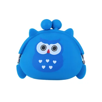 

Women Owl Slicone Coin Purse Jelly Wallet Key Pouch Girl Shopping Cute Clutch Cartoon Student Outdoor Hasp Wallets Carteira