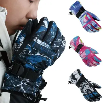 

Winter Ski Warm Gloves Thickened Velvet Windproof Waterproof Equipment Gloves Non-slip Cycling Men Winter Outdoor Women War K6Y3