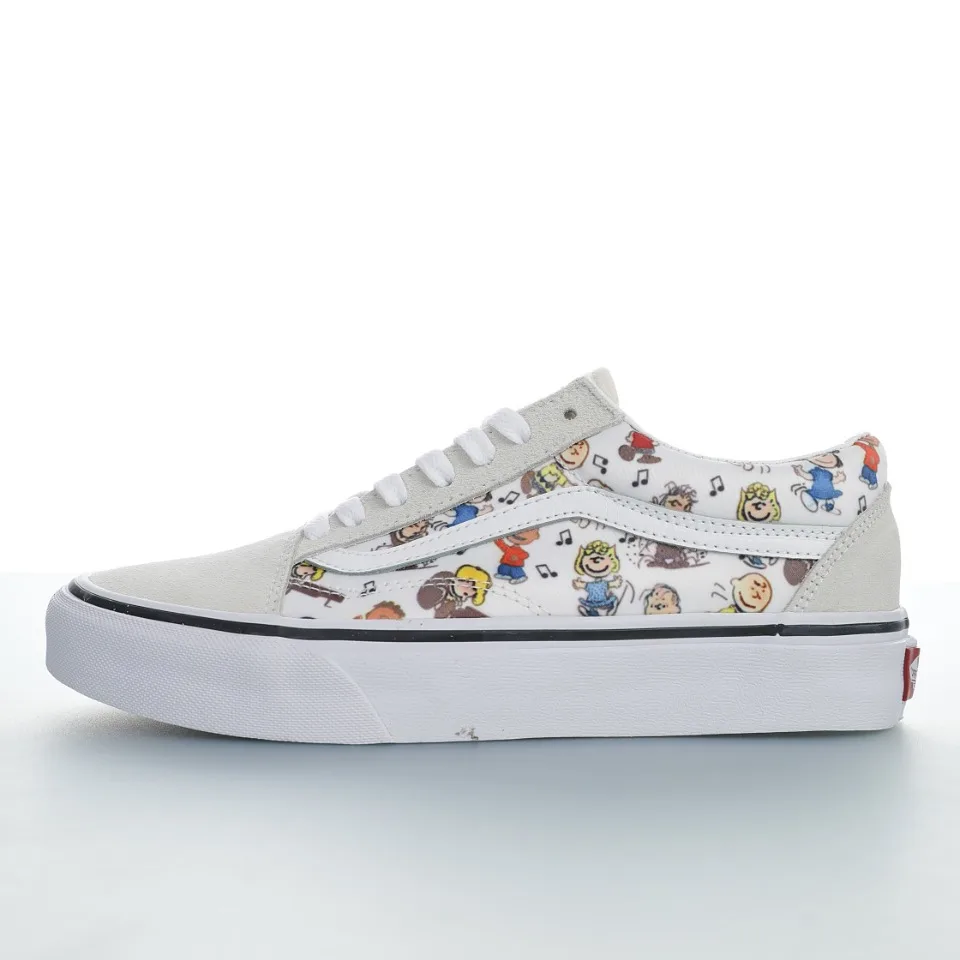 Оригинальные замшевые туфли VANS OFF THE WALL светло-серого и белого цвета удобные