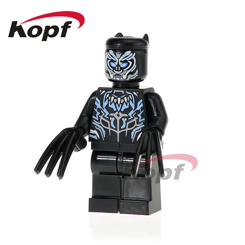 Super Heroes Single Sale Okoye Figures Erik Killmonger Black Panther Corvus Glaive Building Blocks Children Gift Toys XH 805 - Цвет: 801 Without Box