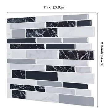 

3D Crystal Wall Stickers Self Adhesive Mosaic Tiles Waterproof DIY Stickers Wall Tile Decor Sticker 3D Wall Stickers