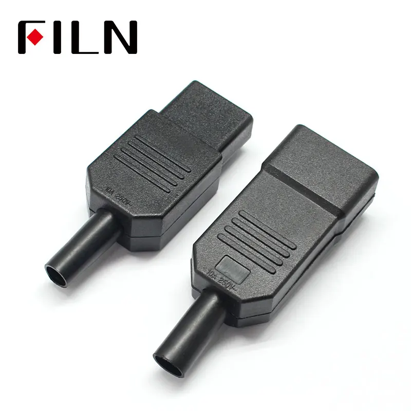 Электрическая розетка переменного тока IEC320 C14 3 контактный красный светодиодный