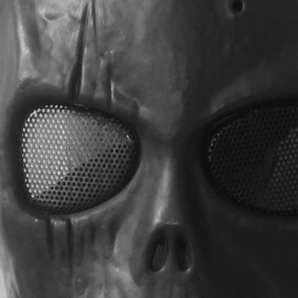 Супер классные маска-Череп Скелет Маска для велоспорта Airsoft полная защита лица маска выстрел шлемы с Защита для глаз