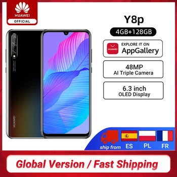 

New Global Version Huawei Y8p Smartphone 4GB 128GB 6.3'' OLED Display 48MP AI Triple Camera In-Display Fingerprint 4000mAh