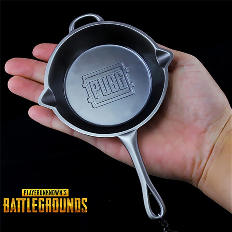  Game PUBG Playerunknown's Battlegrounds Cosplay Props Alloy Frying Pan Model Pendant