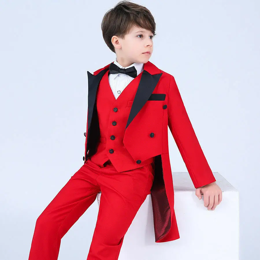 Костюм для мальчиков; красные костюмы для свадьбы; Terno infantil; костюм; Enfant Garcon Mariage Disfraz Infantil; костюмы для мальчиков; H032