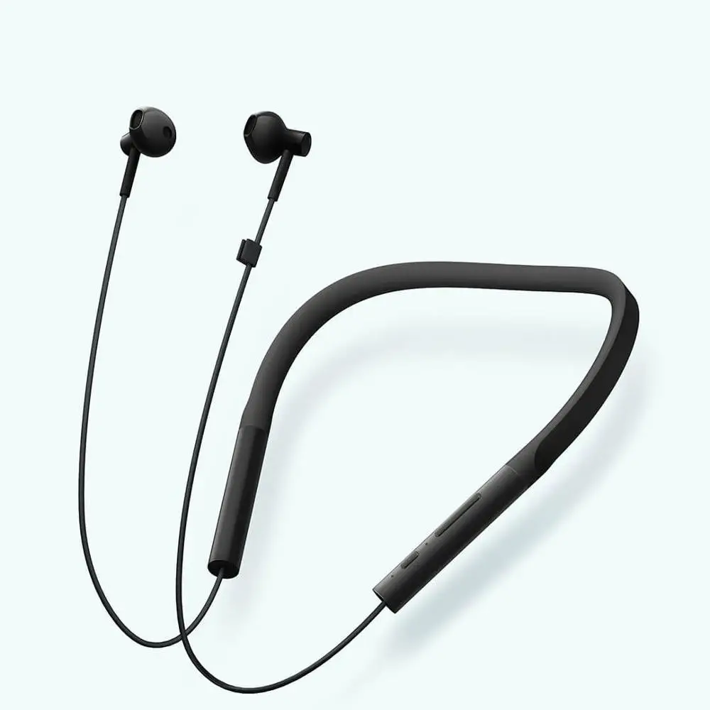 Black Xiaomi ожерелье Bluetooth наушники беспроводные наушники с микрофоном и встроенным управлением юная версия ожерелье Bluetooth гарнитуры - Цвет: Black