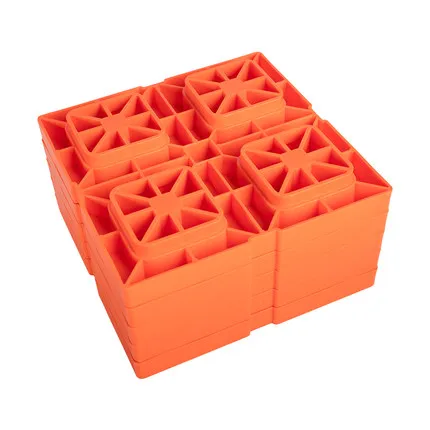 

5 PCS Heavy Duty RV Leveling Blocks Interlocking Leveling Pads Caravan Wheel Stopper For Camper Car Tyre Anti-Slip Block