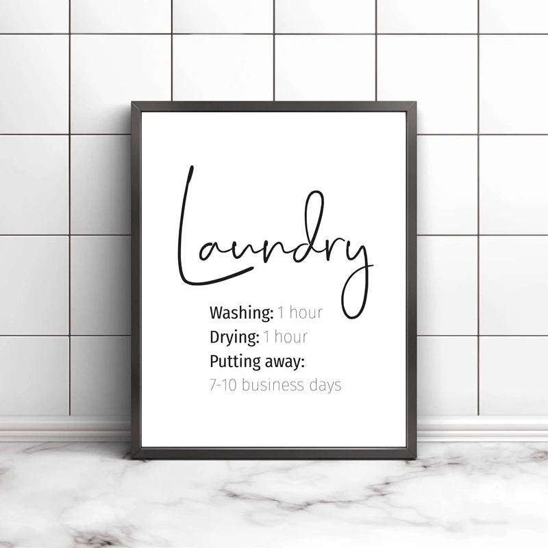 Funny Laundry Room Quotes Laundry Quotes Print Laundry Room Decor Funny Laundry Signs Typography  Poster Wall Art Picture Minimalist Canvas Painting - Painting & Calligraphy  - Aliexpress