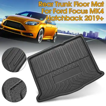 

Rear Trunk Cargo Boot Liner Tray Floor Mat for ford for Focus MK4 Hatchback 2019+ Floor Carpet Luggage Tray Black Auto Accessor
