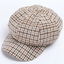 Берет Peaky Blinder мужские и женские винтажные клетчатые береты шапки Повседневные Дышащие Зимние теплый берет плоская кепка Кепка «Утконос» ер## H