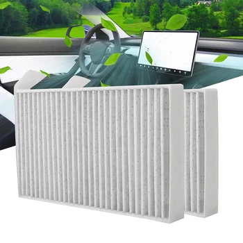 

Cabin Air Filter Replacement with Activated Carbon for Tesla Model 3 2017 2018 2019 (2 Pieces)