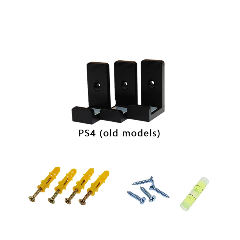 black for PS4 Настенный кронштейн для sony playstation 4 PS4 Slim PS4Pro аксессуары для игровой консоли - Цвет: black for PS4