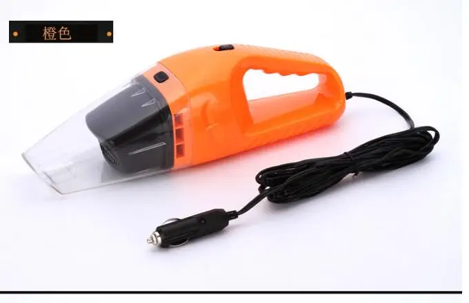 Автомобильный пылесос 120 Вт портативный для nissan juke toyota avensis peugeot 5008 renault clio 4 mini cooper r56 golf mk7 kia ceed - Цвет: Оранжевый