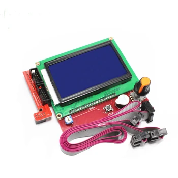 

12864 LCD Display 3D Printer Smart Controller RAMPS 1.4 LCD 12864 LCD Control Display Panel Blue Screen For Arduino LCD Display