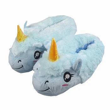 

2020 Winter Kids Cute Unicorn Slippers Children Bedroom Cotton Shoes Baby Girls Boys Lovely Indoor Home Shoes