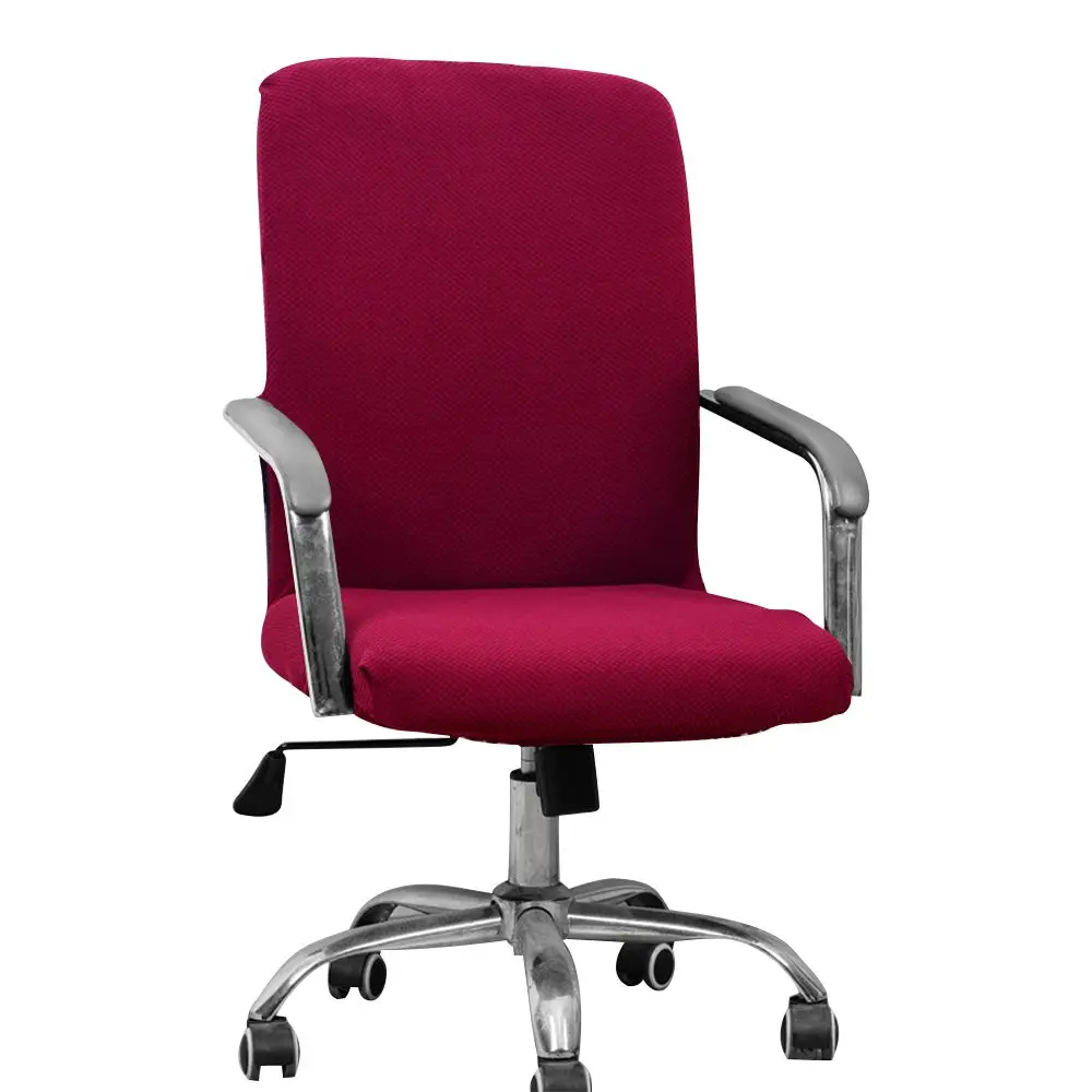 S/M/L вращающийся чехол для стула растягивающийся чехол для Офисного Компьютерного Стола Чехол для стула анти-грязные эластичные чехлы на кресла Сменные чехлы - Цвет: B-wine red