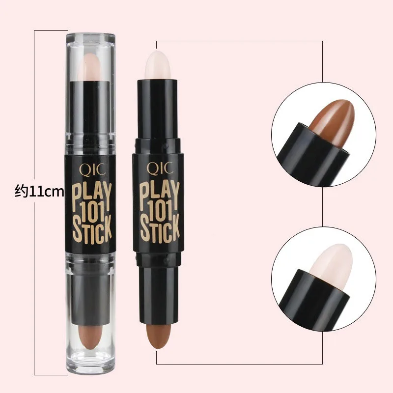 Lady Facial Highlight Foundation Base Contour Stick Beauty Make Up Face Powder Cream Shimmer Concealer Camouflage Pen makeup concealer,face concealer pen,concealer powder,concealer palette,concealer foundation cream,face concealer,makeup base cream