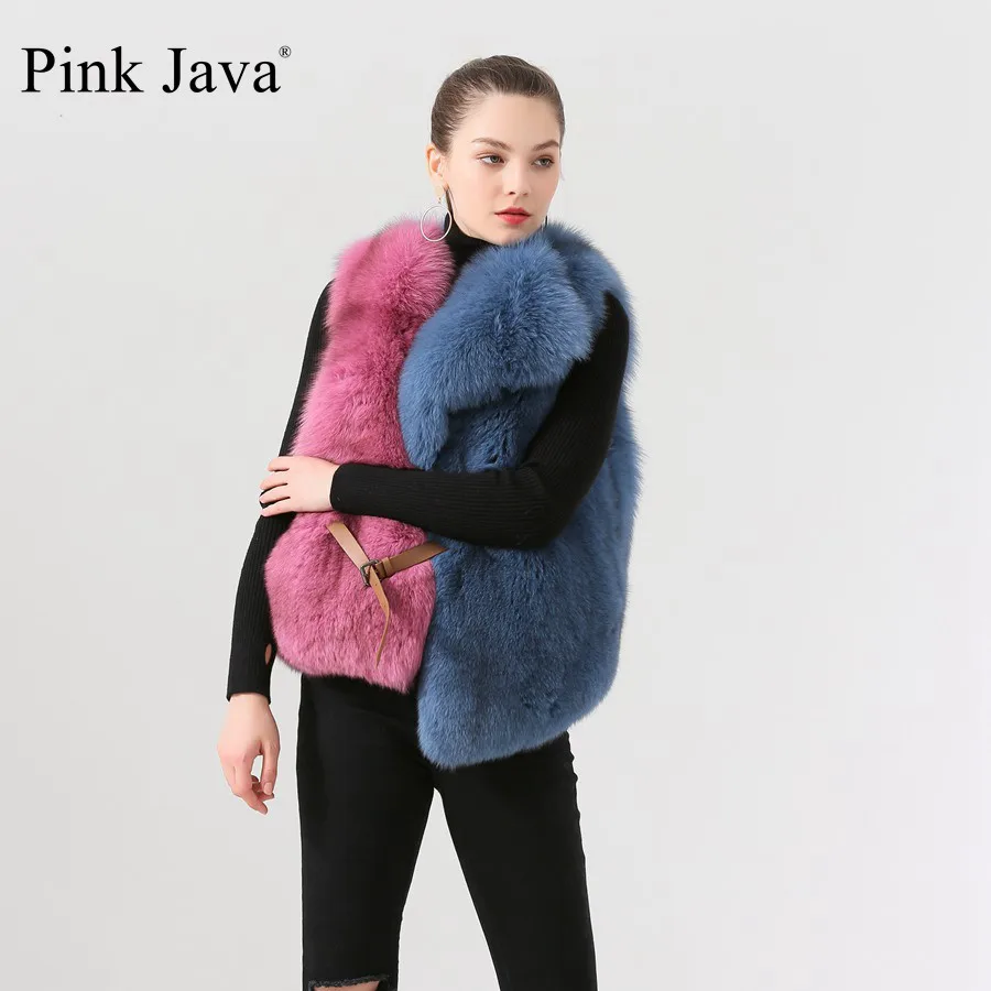 Розовый java QC19075 Новое поступление горячая Распродажа для женщин пальто с мехом