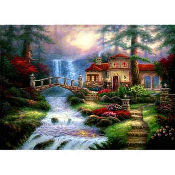 

Cross Stitch Diamond Painting Wonderland 5D DIY Full Drill Embroidery Craft Cross Embroidery Eco-friendly Mosaic Kit