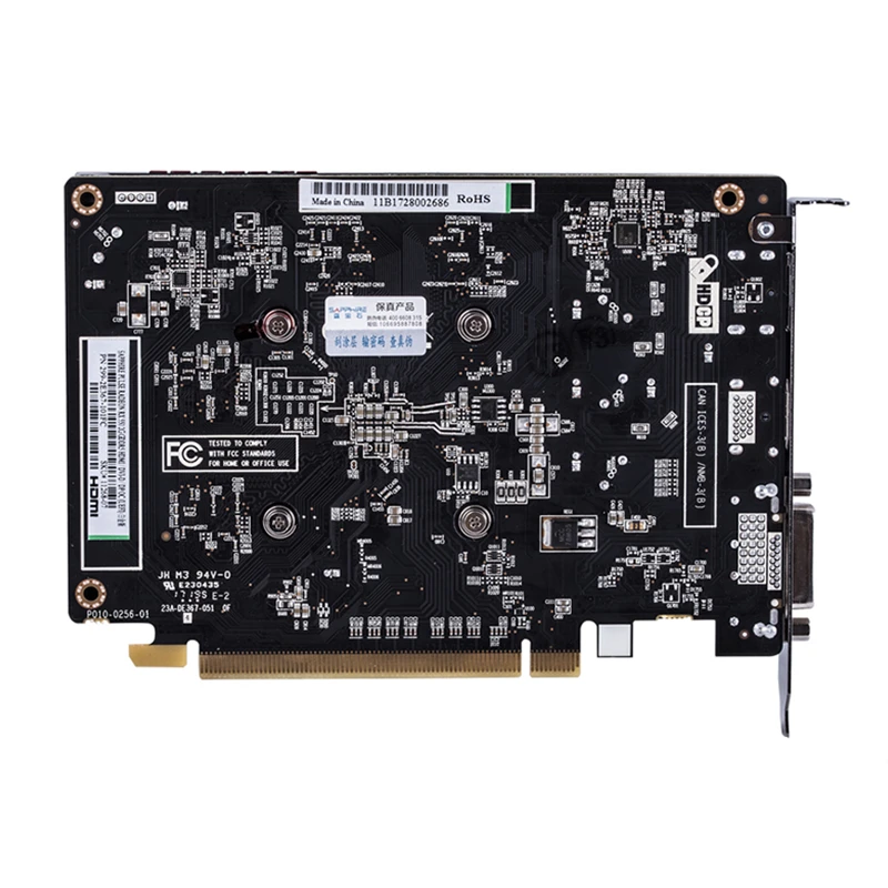 Original SAPPHIRE RX 550 2GB Video Cards GPU AMD Radeon RX550 2GB GDDR5 Graphics Cards PC Desktop Computer Game Map PCI-E X16