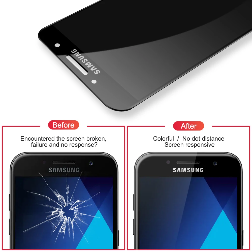 Супер AMOLED для 4," samsung Galaxy A3 ЖК-экран+ сенсорная панель дигитайзер Замена для A320 lcd
