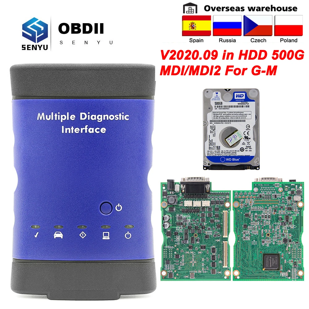 Диагностический интерфейс MDI для GM V2020.09 мультидиагностический OBD2 Wi Fi USB сканер OBD 2